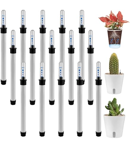 Indicateur D'eau Pour Plantes - Lot De 2 - 37 Cm - Blanc - Idéal Pour L'intérieur Et Le Jardin - 9
