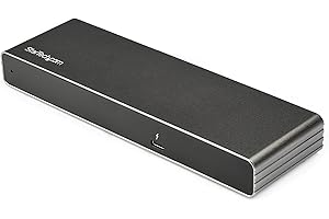 StarTech.com Thunderbolt 3 Dock - Dual 4K 60Hz Monitor TB3 Laptop Docking Station with DisplayPort, HDMI & 1080p VGA - 85W Power Delivery & Charging - 2x USB-A, Ethernet - Mac & Windows (TB3DK2DHVUE)