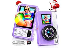 Maxmango D70 Macchina Fotografica Subacquea 4K - Doppio Schermo per Selfie, Digitale Impermeabile 10FT - Autofocus, Zoom 18X - Ideale per Immersioni, Snorkeling e Nuoto - Include Scheda da 32 GB