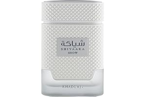 Khadlaj Perfumes Shiyaaka Snow Special Edition Eau De Parfum dla mężczyzn, 100 ml, świeży cytrusowy i pikantny zapach z mandarynką, neroli, wetiwerą