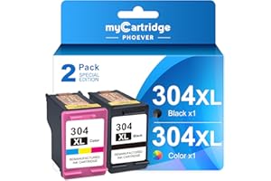 MYCARTRIDGE PHOEVER 304 XL Compatibile per HP 304 XL per HP Envy 5032 5020 5010 5030 Deskjet 2630 2620 2622 2632 2633 2634 3720 3730 3733 3735 （2-pack