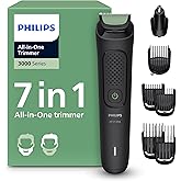 Philips Tondeuse tout-en-un Multigroom série 3000 7 accessoires - Tondeuse pour barbe et cheveux, Lames auto-affûtées respect
