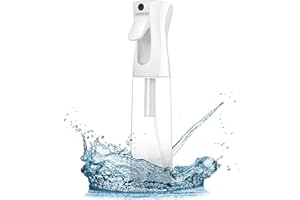 LSAIFATER Flacone spray per capelli, nebulizzatore continuo per capelli, acconciature, piante e pulizia (300 ml, trasparente)