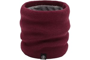 TRABIG Szalik z polaru, męski, zimowy, elastyczny szal kominowy, szal z dzianiny, podszewka polarowa, wielofunkcyjna chusta ocieplająca kark, chusta na szyję, dla mężczyzn i kobiet, na narty, rower,