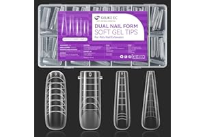 ‎GELIKE EC Gelike ec Dual Nail Forms Set: 4 Formen Nagelverlängerung Verlängerung Nagel Gel Formen Nagelform Set für Polygel Extension Maniküre Nagelkunst Design Salon DIY 96 Stücke