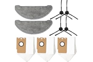 GYing Kit di ricambio per aspirapolvere Robot Imou L11 L11Pro, 4 spazzole laterali + 2 panni + 3 sacchetti per la polvere