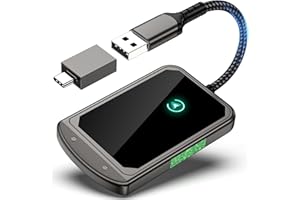 PIXLINE Adaptador Carplay Inalambrico & Android Auto Inalambrico 2 en 1, Car Play Inalámbrico para Apple, Dongle Wireless Carplay Plug & Play, para iOS 10+ /Android11+ /iPhone 6+