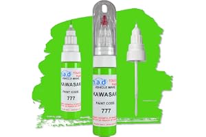 madAUTO Paint Touch Up-penna kompatibel med Kawasaki 777 limegrön motorcykelcykel Zx9r Zx6r Ninja (rosa + lack)