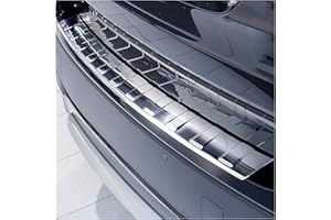 teileplus24 L632 Acero Inoxidable Parachoques protección para BMW X3 E83 2006-2010 con Borde, Color:Plata cepillada