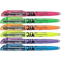 Surligneurs Effaçables Pilot Frixion Light - Lot De 3 - Couleurs Pastel - Pointe Biseautée