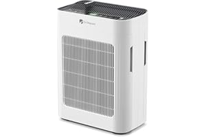 Dr.Prepare Purificatore d'Aria Filtro HEPA Modalità Pet Doppia Aspirazione 20dB fino a 279 m² Sensore Qualità dell'aria PM2,5 Modalità Sonno per Camere da Letto Dormitori Ufficio Appartamenti