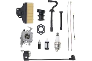 BIYM 13pcs Bobines d'allumage pour Carburateur Carb 11231200605 Compatible avec STIHL Walbro MS210 MS230 MS250 021 023 025 Filtre à Air et à Carburant