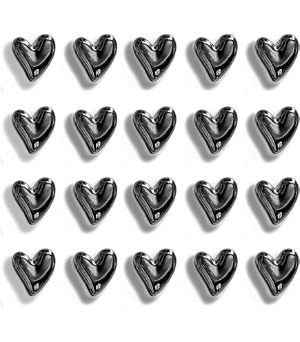 Lot De 12 Aimants Réfrigérateur Cœurs Dorés - Petits Aimants Décoratifs Mignons Pour Cuisine Et Tableau Blanc
