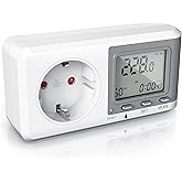 CSL - Stromzähler für Steckdose, Energiekostenmessgerät, Strommessgerät mit erhöhtem Berührungsschutz, Stromverbrauchsmesser 