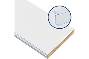 Prima Renovierungs-Systeme Sockelblende Küchen | Sockelleiste Küche mit Dichtungsprofil | Küchensockel 19 mm | Farbe und Größe wählbar (600 x 150 mm, Weiß)