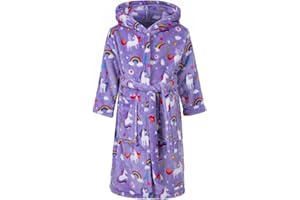 Lodunsyr Accappatoio e Vestaglie Morbido Bambine Ragazze Accappatoi Per Bambini Ragazzi Pigiami Regali Accappatoio Bambina Bambino Cappuccio Vestaglia 2-9 Anni