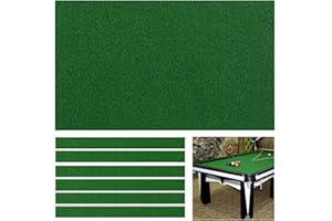 Boshen Billardtuch Billardtisch Filztuch mit 6 Stoffstreifen für 2,2 m/8/9 Fuß Tisch, schnell vorgeschnittene Schienen, 3 Stoffe zur Auswahl
