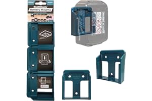 StealthMounts Soportes de batería para Makita 18v | Porta Baterías para Makita 18v | Paquete de 6 | Organizadores de batería azul para Makita 18v