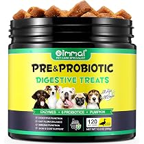 Probiotici Per Cani 120 Bocconcini - Salute Intestino, Allergie, Con Enzimi Digestivi E Fibre