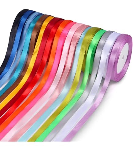 Ruban Satin 10mm - Rouleau 8.2m Vert | DIY, Cadeaux, Déco