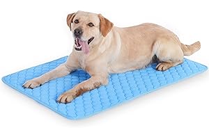 MARUNDA Self Dog Cooling Mat, Washable Ice Silk Cooling Mat for Small Medium Large Dogs and Cats, Pet Sleeping Pad for Crate, Bed, Indoor,Car Seats.