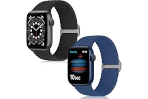 KIBDSNG Braided Sport Strap Compatible with Apple Watch Strap 38mm 40mm 41mm 42mm 44mm 45mm 49mm, Adjustable Elastic Woven Nylon Replacement Band for iWatch Ultra/Ultra 2 Series SE/9/8/7/6/5/4/3/2/1