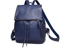 Everfunny Women Backpack Waterproof Anti-theft Lightweight PU Fashion Leather Nylon School Shoulder Bag Travel Cute Backpack Girls Ladies