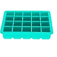 KARP Silicone Ice Cube Tray,Square Ice Cube Mold Easy Release Reusable Mini Chocolate Jelly Muffin Brownie Ice Water, Iced Tea, Cool Drink & Moscow Mules Whiskey (20 ice Tray - Green)