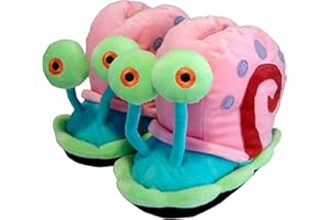 United Labels SpongeBob Schwammkopf 3D Hausschuhe Plüsch Gary, Bunt, Pantoffeln mit Anti Rutsch Noppen, Slipper
