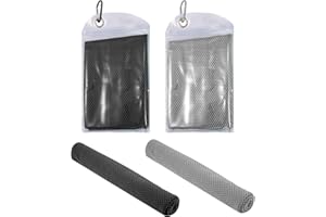 RAJTTS Cooling Towel,2 Pack Cooling Towels For Neck,Quick Dry Cool Towel For Travel Gym Golf Camping Yoga Sports. Instant Cooling Relief, Stay Cool Microfiber Sweat Towels.Summer Essentials