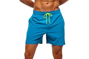 Arcweg Męskie kąpielówki męskie szorty na deskę z kieszeniami na zamek błyskawiczny surfingowe rozciągliwe szorty plażowe oddychająca podszewka z siatki szybkoschnące