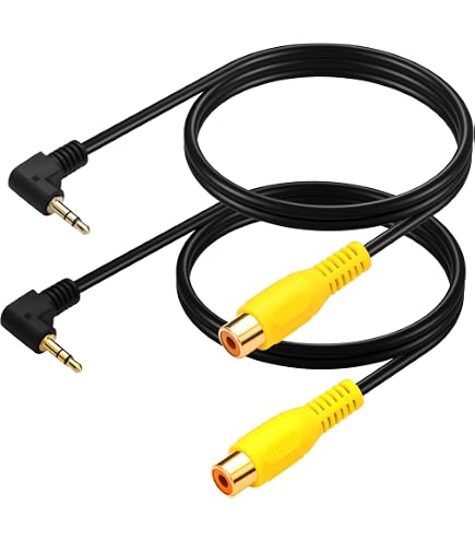 Cavo adattatore AV da 2,5 mm maschio a 3 RCA femmina Cavo adattatore AV da 2,5 mm maschio a 3 RCA femmina