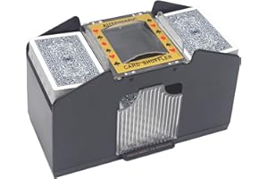 TAAVOP Card Shuffler 1-6 Deck Automatische, batteriebetriebene elektrische Kartenmischmaschine für UNO/Poker/Spielkarte