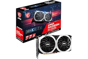 MSI Radeon RX 6600 MECH 2X 8G Scheda video gaming - 8GB GDDR6, 2491 MHz, PCI Express 4 x 8, 128-bit, 3x DP v 1.4a, HDMI 2.1 (Supporta 4K & 8K)