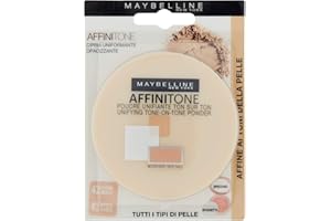 "Gemey Maybelline – Polvo unificante tono sobre tono Affinitone de Maybelline N° 42 Beige Arena"