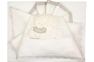 Andy & Helen 2/400d09 p Drap Berceau Brodé, crème