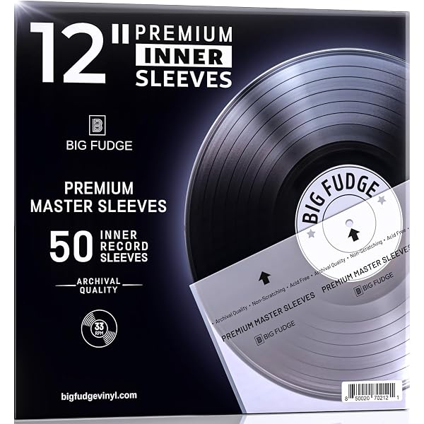 Lot De 50 Pochettes Intérieures Pour Vinyles - Antistatiques, En Polyéthylène Haute Densité, Fond Rond