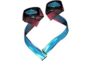 Kawakai® Straps gym - Straps para levantamiento de pesas - Accesorio para gym - Soporte de muñeca acolchado con neopreno - Deadlifting - Powerlifgting -Ten un buen agarre con estos straps!!