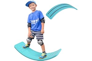 ZONEKIZ Balance Board Kids Wobble Board, Stepping Stone, Montessori Toy for Children, Nursery Toy, for Ages 3-6 Years, 82 x 27.5 x 19.5cm