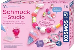 Kosmos 671501 - Estudio de Joyas, diseño de Cadenas y Colgantes únicos, Juego Completo para Hacer Joyas, Kit Creativo para niños a Partir de 8 a 12 años, Caja de experimentos