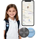 GPS Tracker Tag for Kids, iOS Only, Works with Apple Find My, No Monthly Fee, Child & Elderly Tracking Device with Pin Clip f
