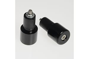 A-Pro Embouts de Guidon de Moto universels 17 mm Noir