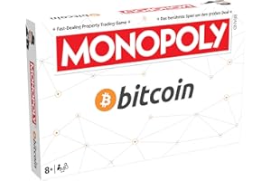 gomazing - Monopoly Bitcoin - limitowana edycja kolekcjonerska - gra towarzyska dla dorosłych i dzieci - wiek 8+ - niemiecki
