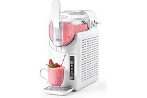HiCOZY F1 Slush Machine, Slushie Maker Machine for Home, Professional Frozen Drink Maker, No Ice Needed, Self-Cleaning, 5 Presets for Milkshakes, Cocktail, Frappes, and More