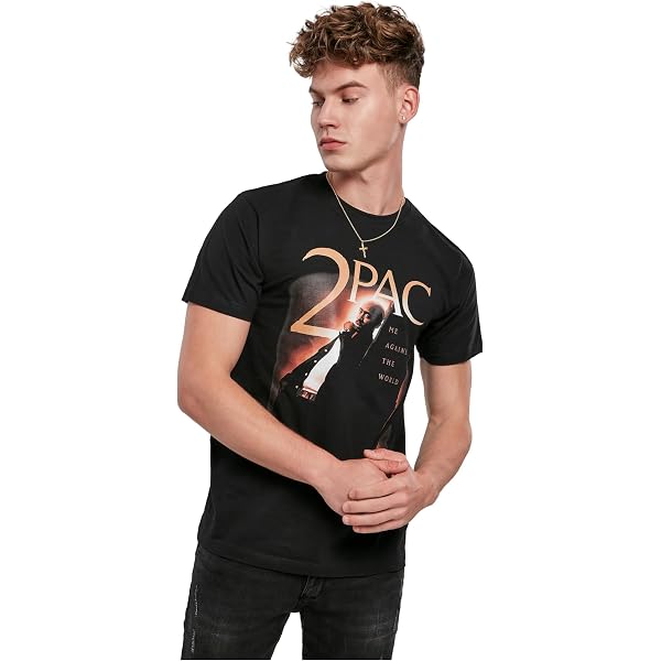 Mister Tee Herren T-Shirt Mit Tupac Print – Lässiges Streetwear-Shirt In Klassischem Schnitt
