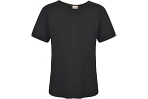 A2Z 4 Kids Girls Boys Basic T Shirt Camo Charcoal Back to School Short Sleeve V Style Crew Neck Casual Fashion 100% Cotton T Shirt New Age 2 3 4 5 6 7 8 9 10 11 12 13