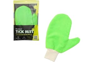 TICK MITT BY TSG Tick MiTT Guante antigarrapatas (eliminador de garrapatas sin Esfuerzo para Personas y Animales, Eliminar garrapatas sin Productos químicos, Alternativa a Las Pinzas antigarrapatas)