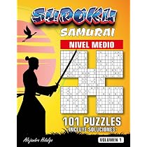 Lote De 4 Libros De Sudoku Con Letras Y Samurais – Más De 280 Pasatiempos En 164 Páginas
