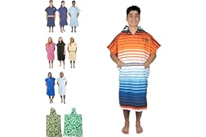 COR Surf Poncho Cambiador de Toalla con Capucha y Bolsillo Delantero, se Dobla como Toalla de Playa y Manta, Hecha de Microfibra de Secado Rápido, para Adultos (Sarape)