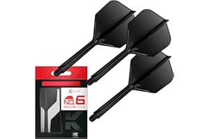 Target Darts K Flex Integrated Dart Flights and Shafts, No.6 | 3er Pack K-Flex - No.6, Kflex All In One Moulded Dart Flight Professionelles Dart-Zubehör